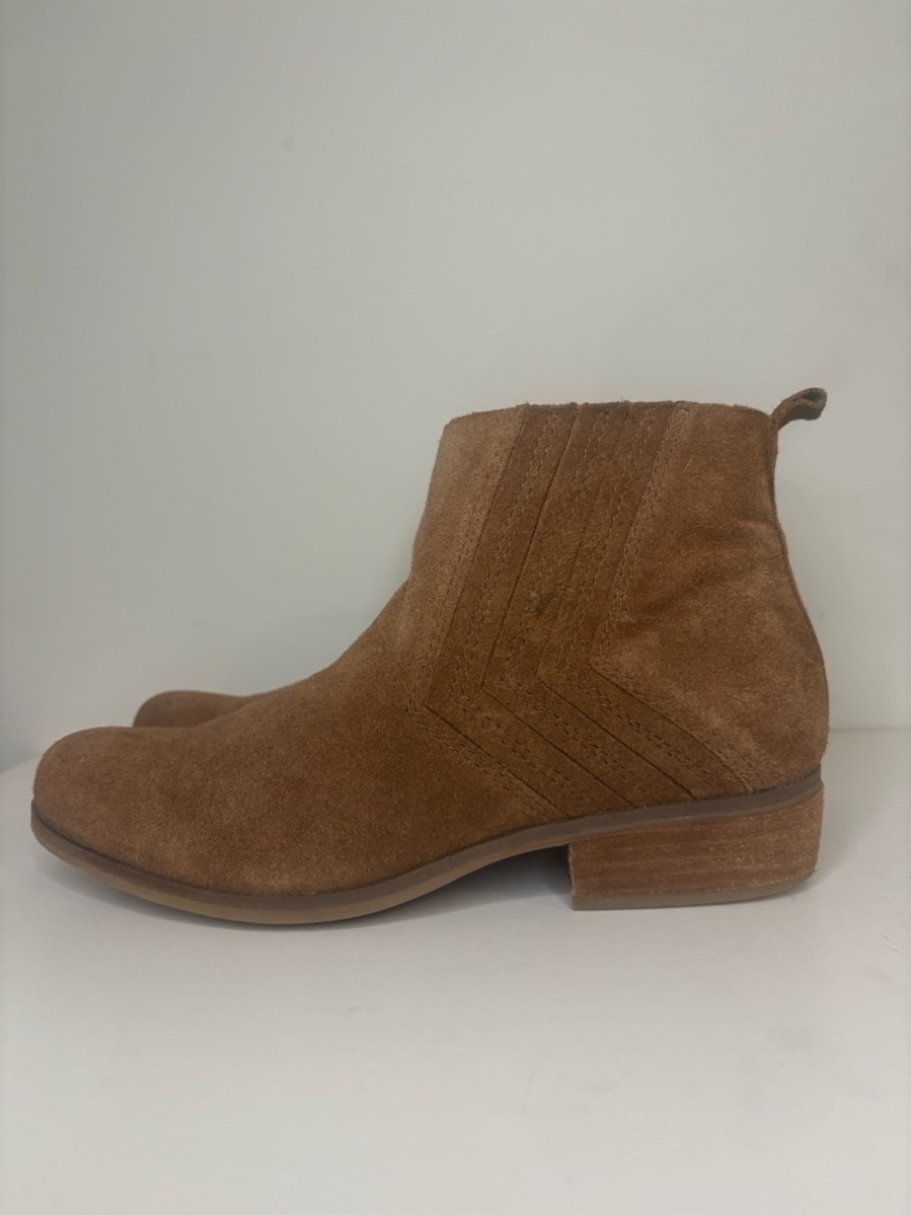 Kork-Ease Brown Suede Ankle Booties - Picture 4 of 8